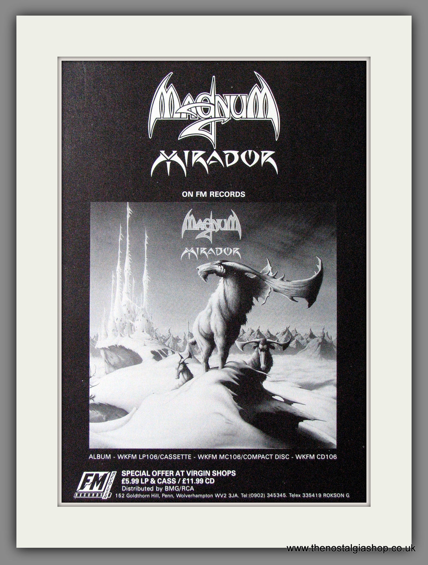 Magnum. Mirador. 1987 Original Advert (ref AD53959)