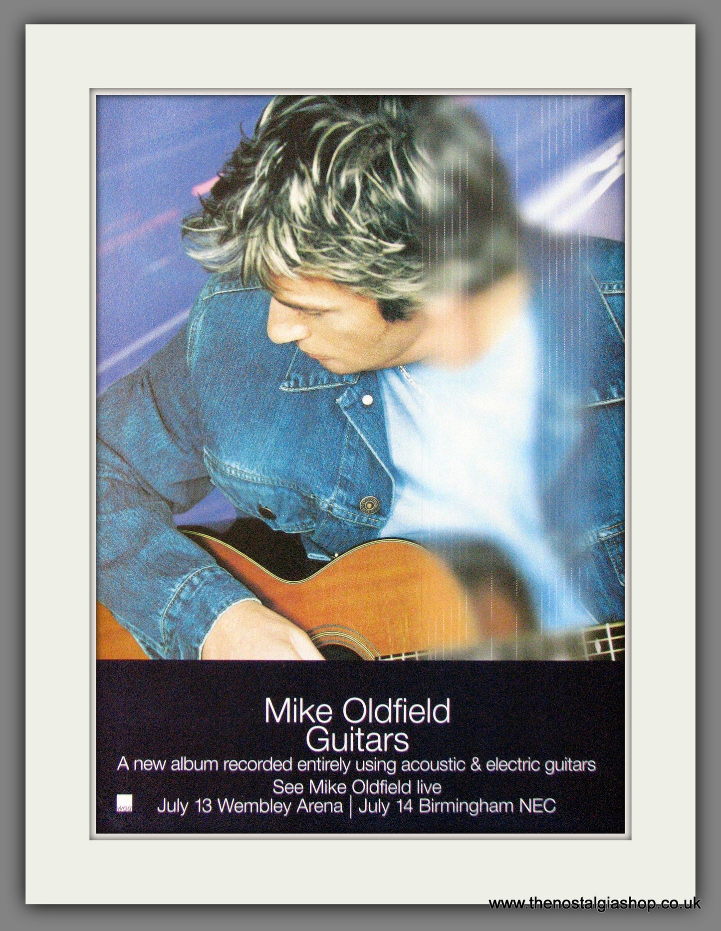Mike Oldfield. Guitars. 1999 Original Advert (ref AD53978)