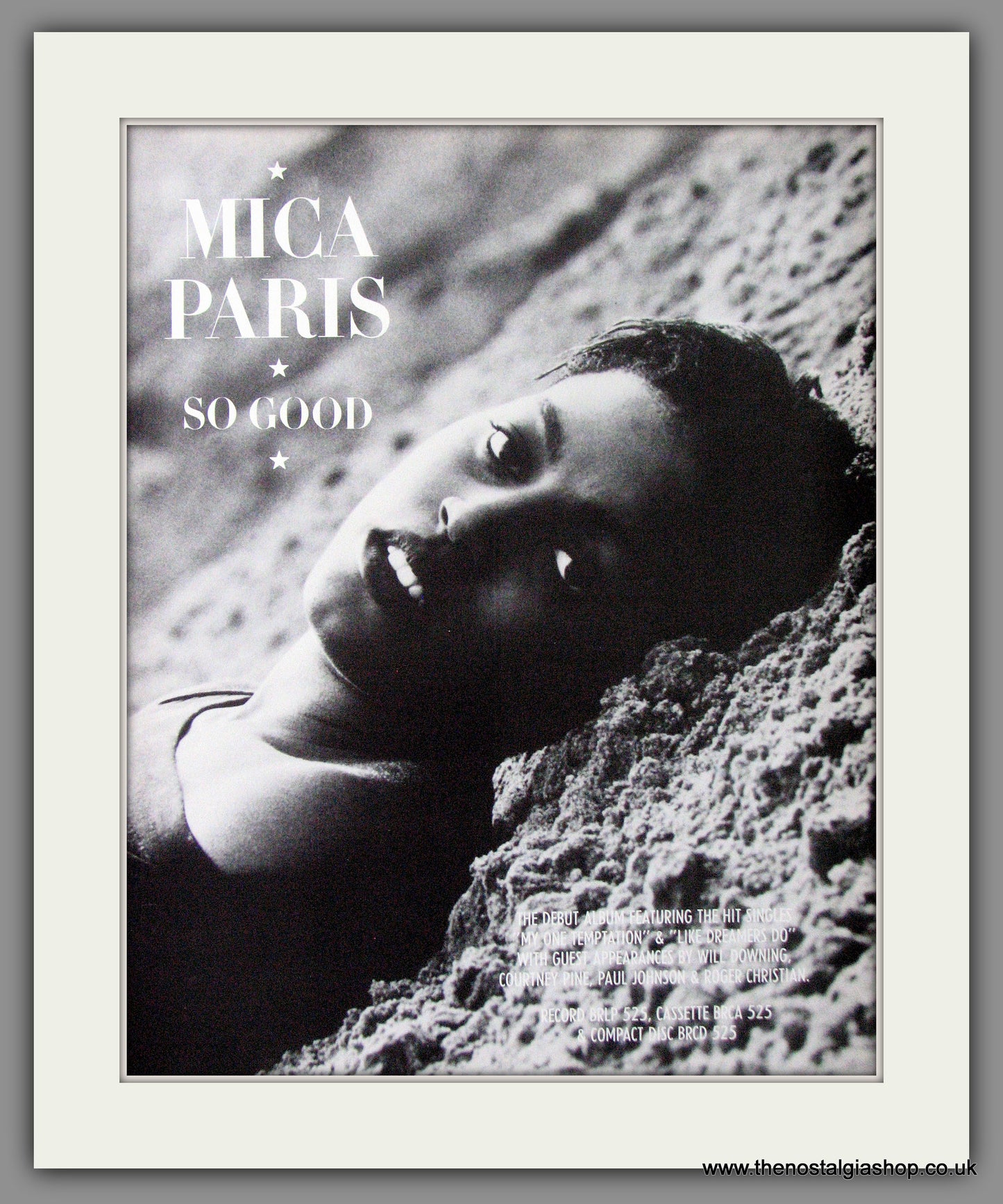 Mica Paris. So Good, Debut Album. 1989 Original Advert (ref AD54065)