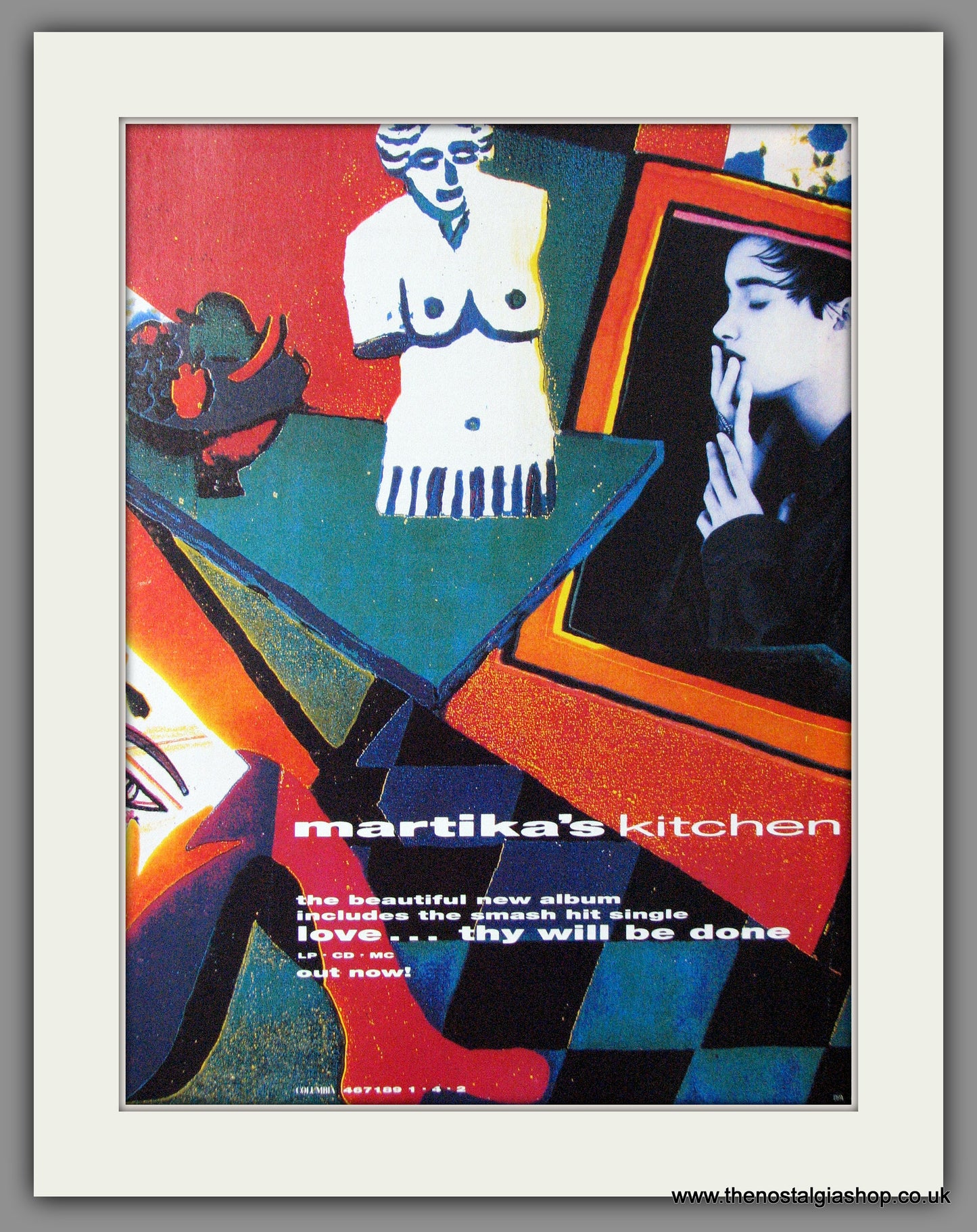 Martika's Kitchen. Love...Thy Will Be Done. 1991 Original Advert (ref AD54100)