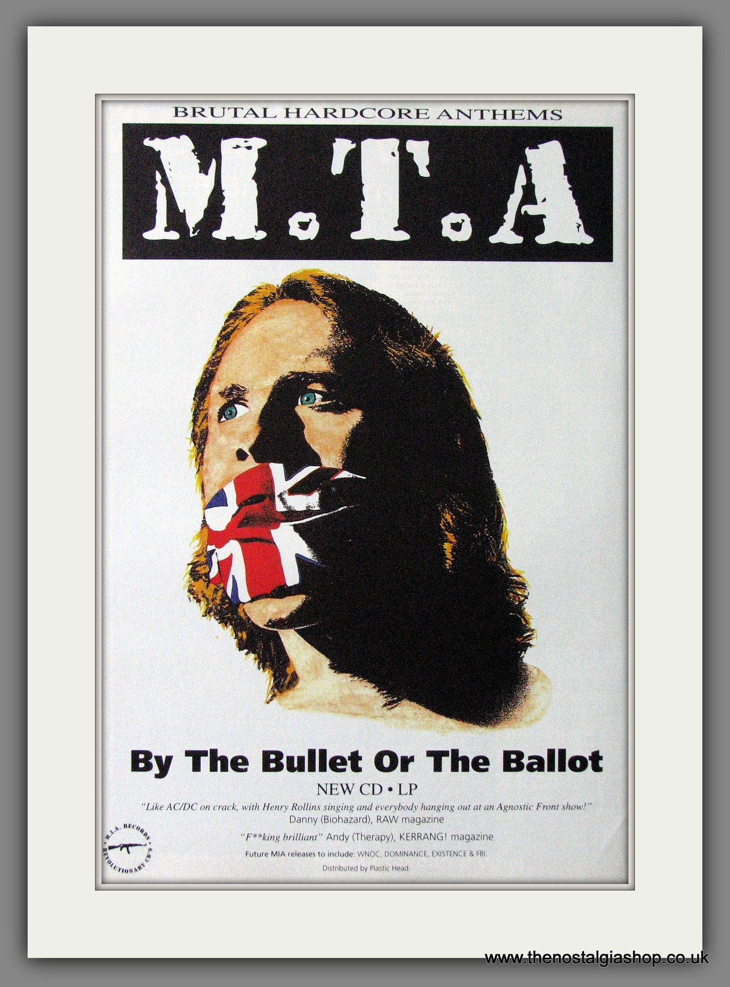 M.T.A. By The Bullet Or The Ballot. 1994 Original Advert (ref AD54106)