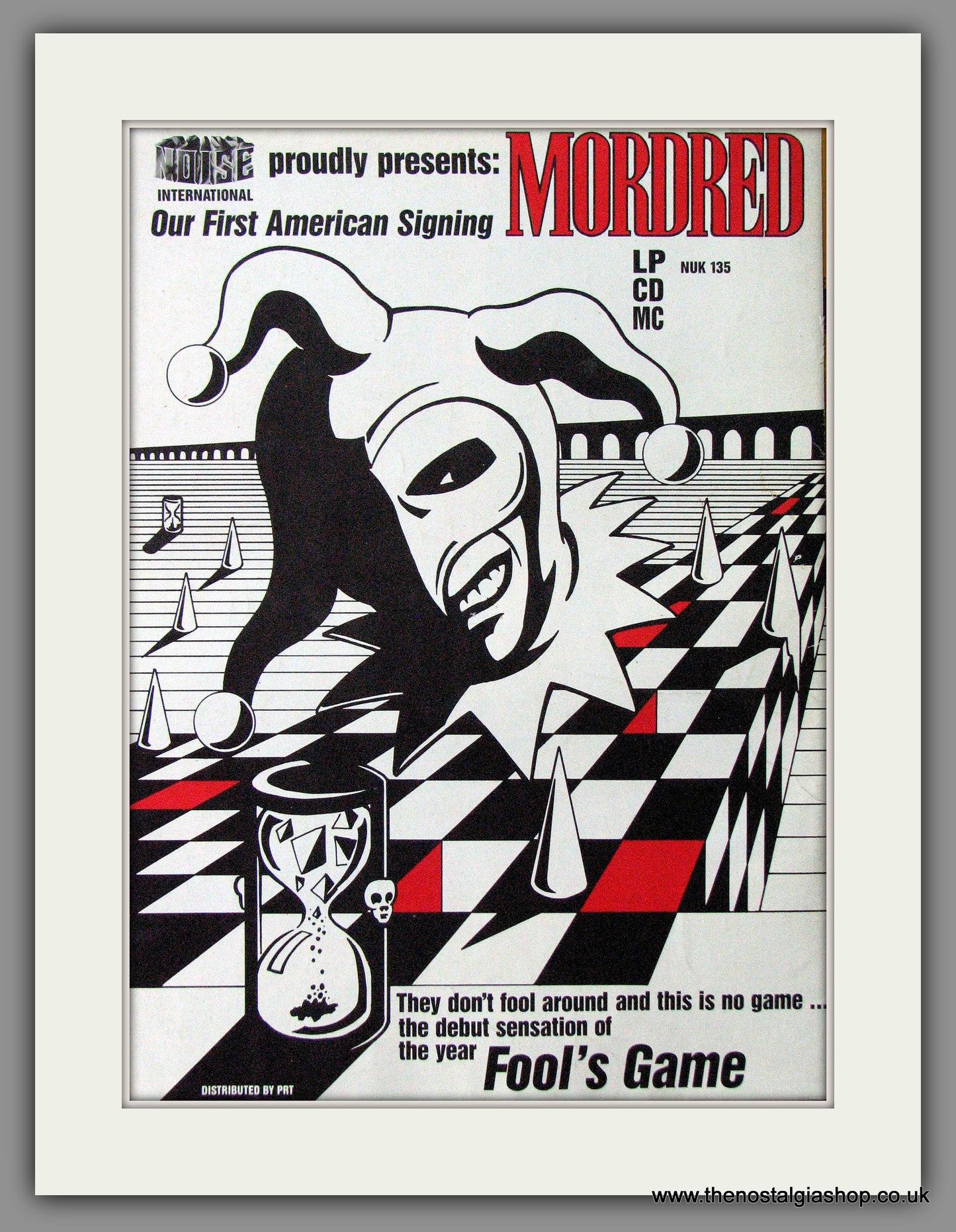 Mordred. Fool's Game. 1989 Original Advert (ref AD54115)