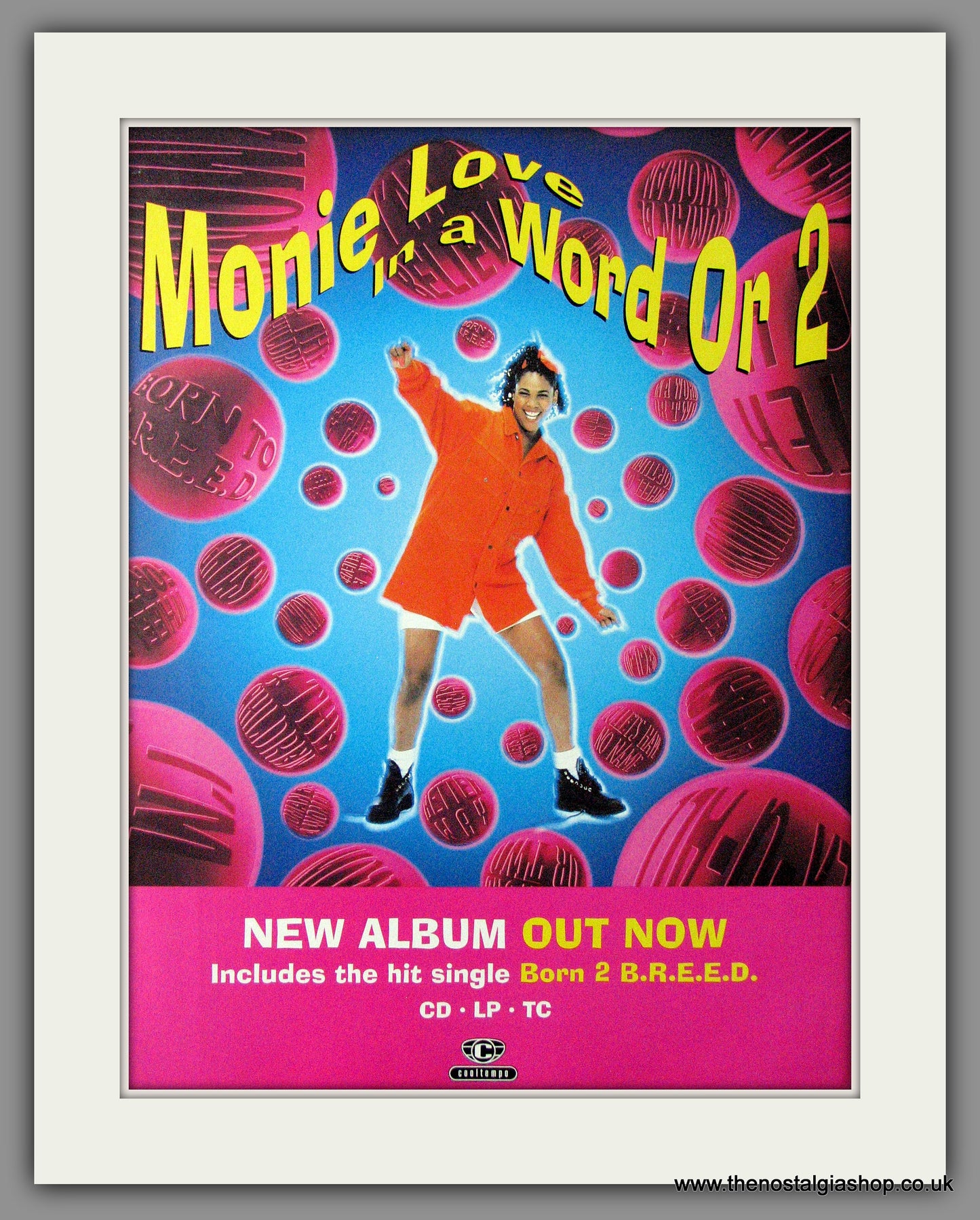 Monie Love. In A Word Or 2. 1993 Original Advert (ref AD54122)