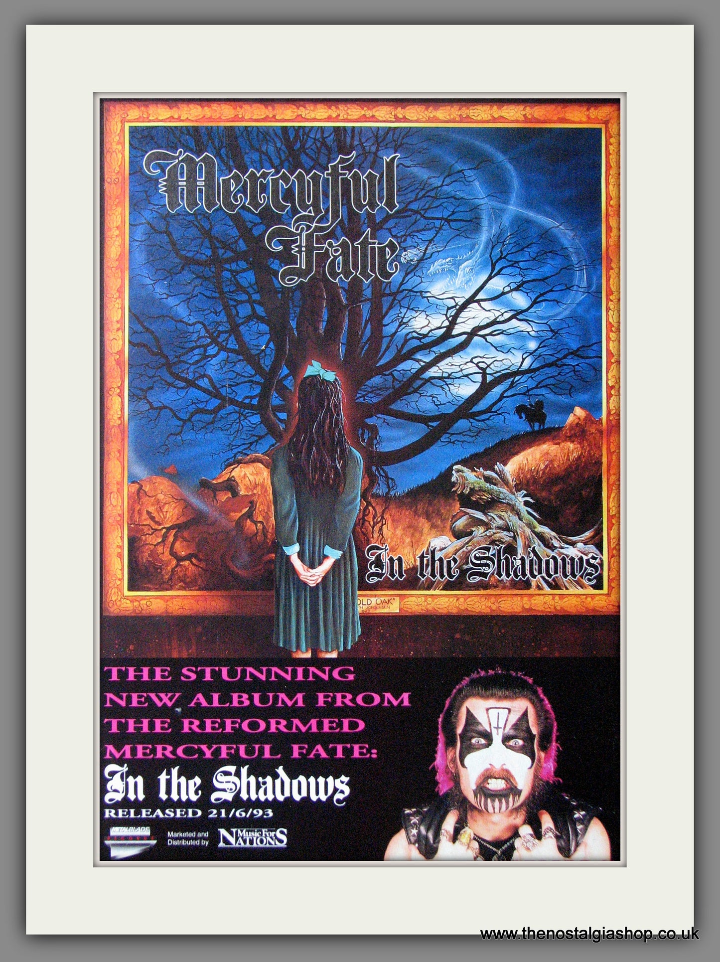 Mercyful Fate. In The Shadows. 1993 Original Advert (ref AD54126)