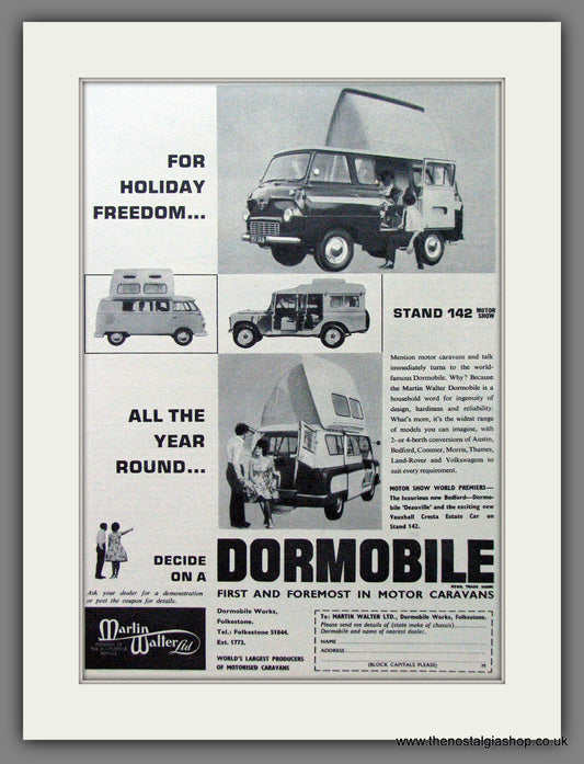 Dormobile Caravan. 1963 Original Advert (ref AD53856)