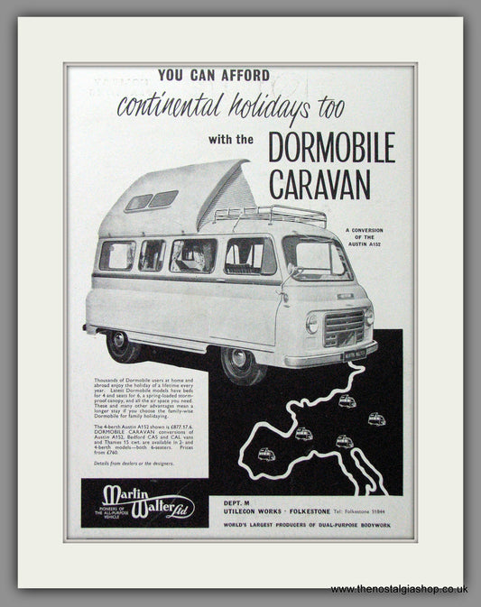 Dormobile Caravan. 1960 Original Advert (ref AD53857)