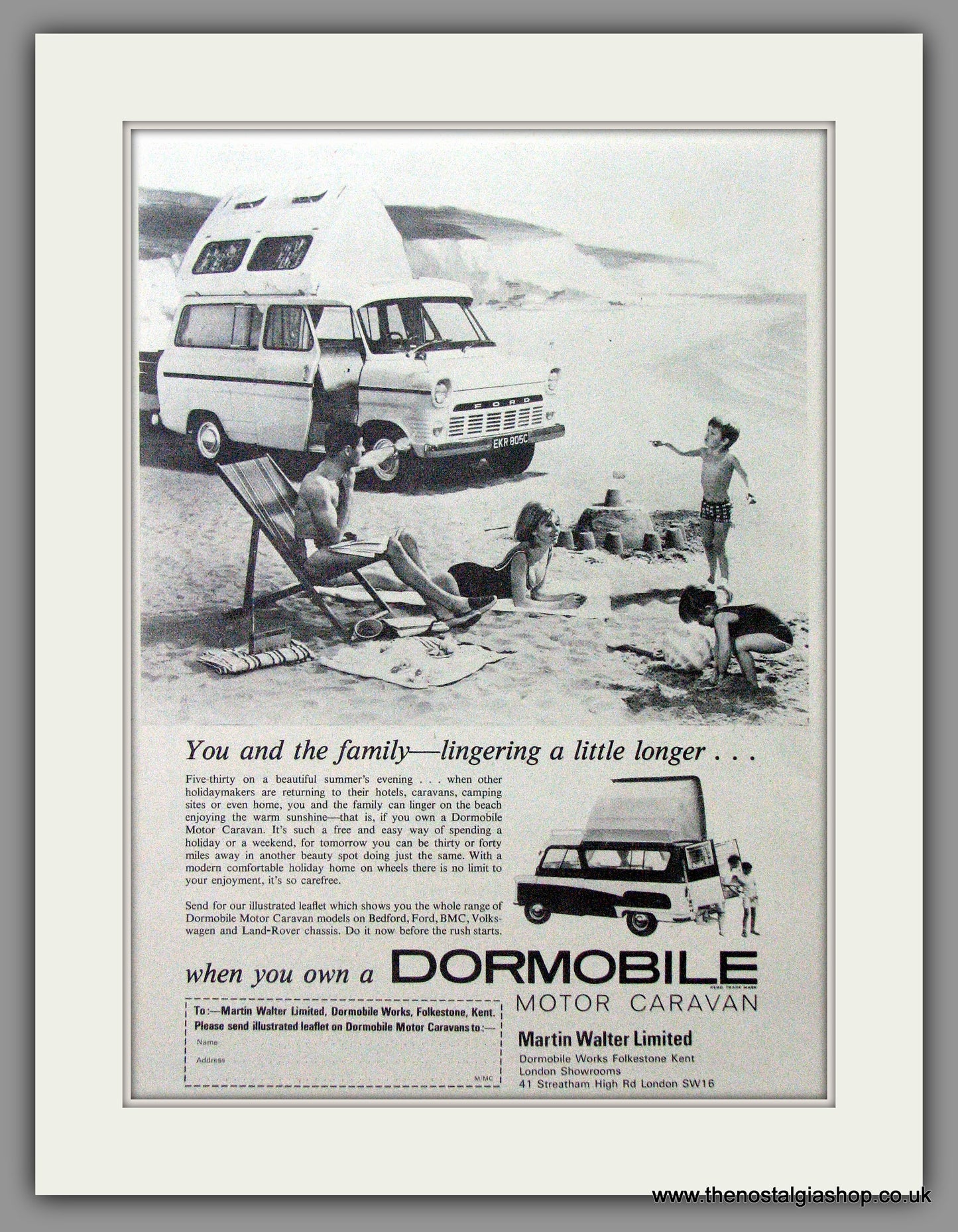 Dormobile Caravan. 1966 Original Advert (ref AD53859)