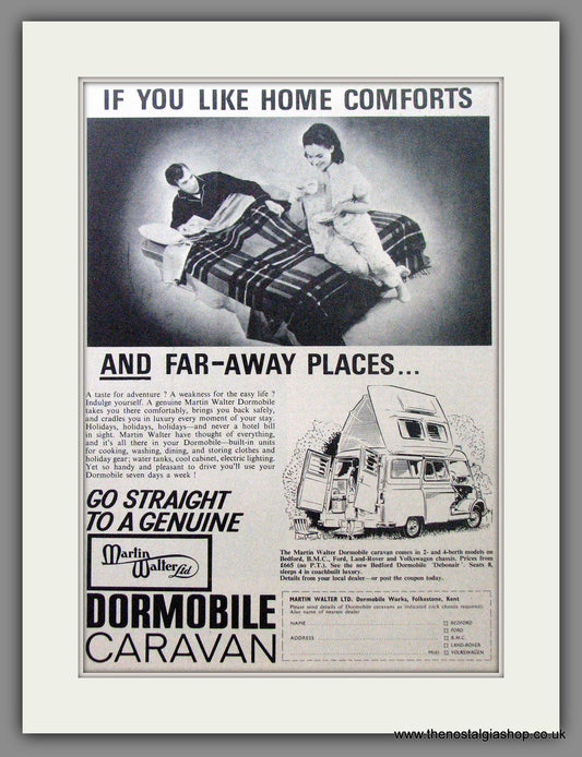 Dormobile Caravan. 1965 Original Advert (ref AD53861)