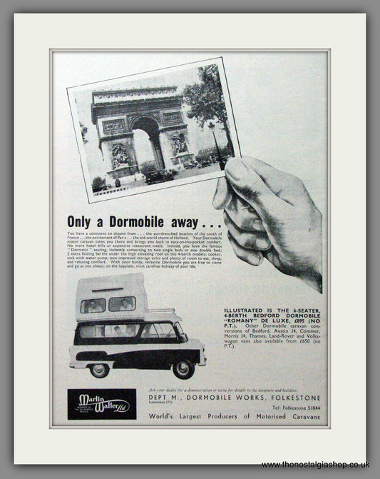 Dormobile Caravan. 1963 Original Advert (ref AD53871)