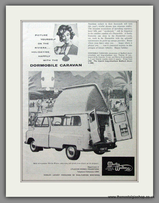 Dormobile Caravan. 1960 Original Advert (ref AD53884)
