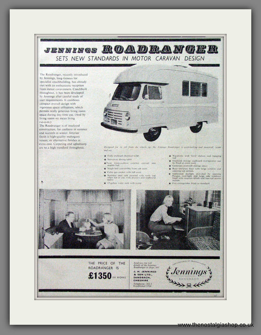 Roadranger Moto-Caravan. 1965 Original Advert (ref AD53989)