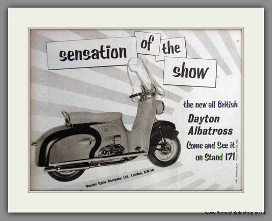 Dayton Albatross British Scooter. Original Advert 1954 (ref AD54228)