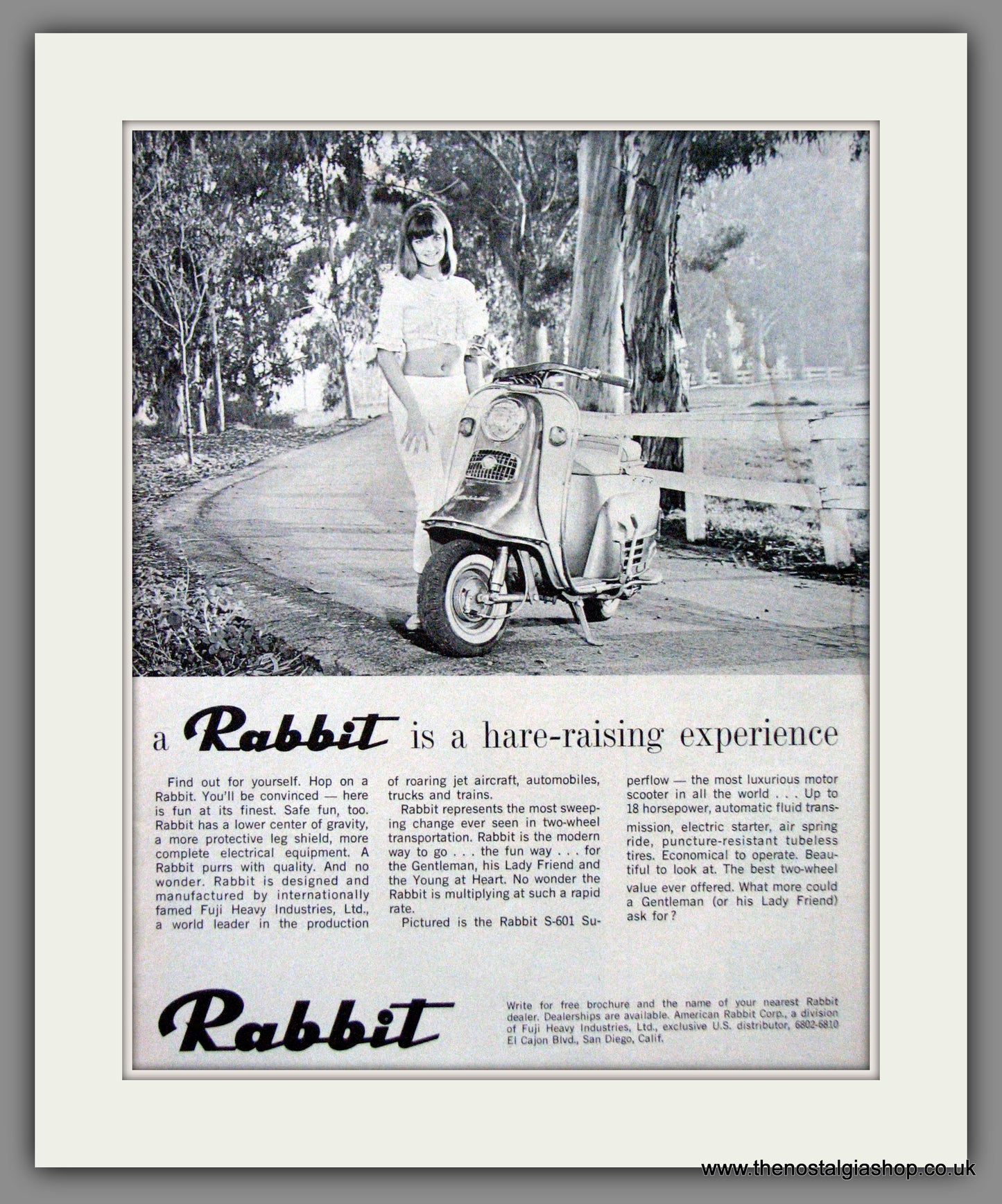 Rabbit Scooter. Original Advert 1965 (ref AD54235)