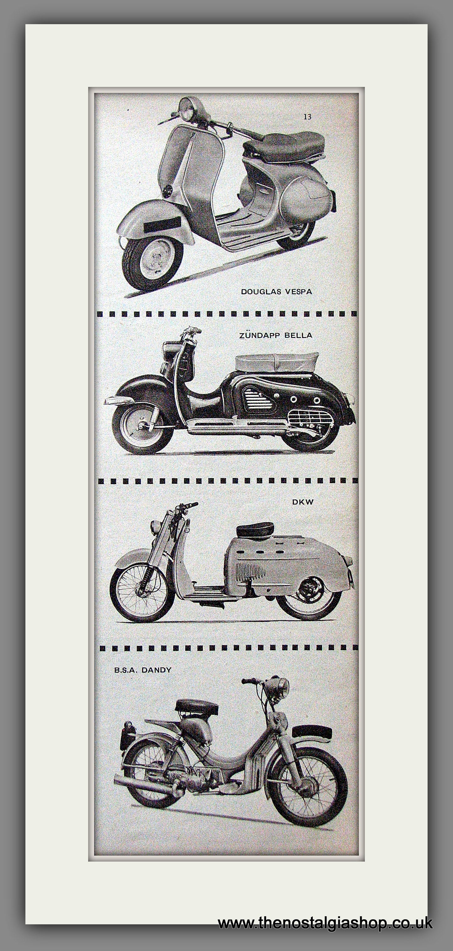 Scooter Illustrations '57 Original Advert 1957 (ref AD54254)