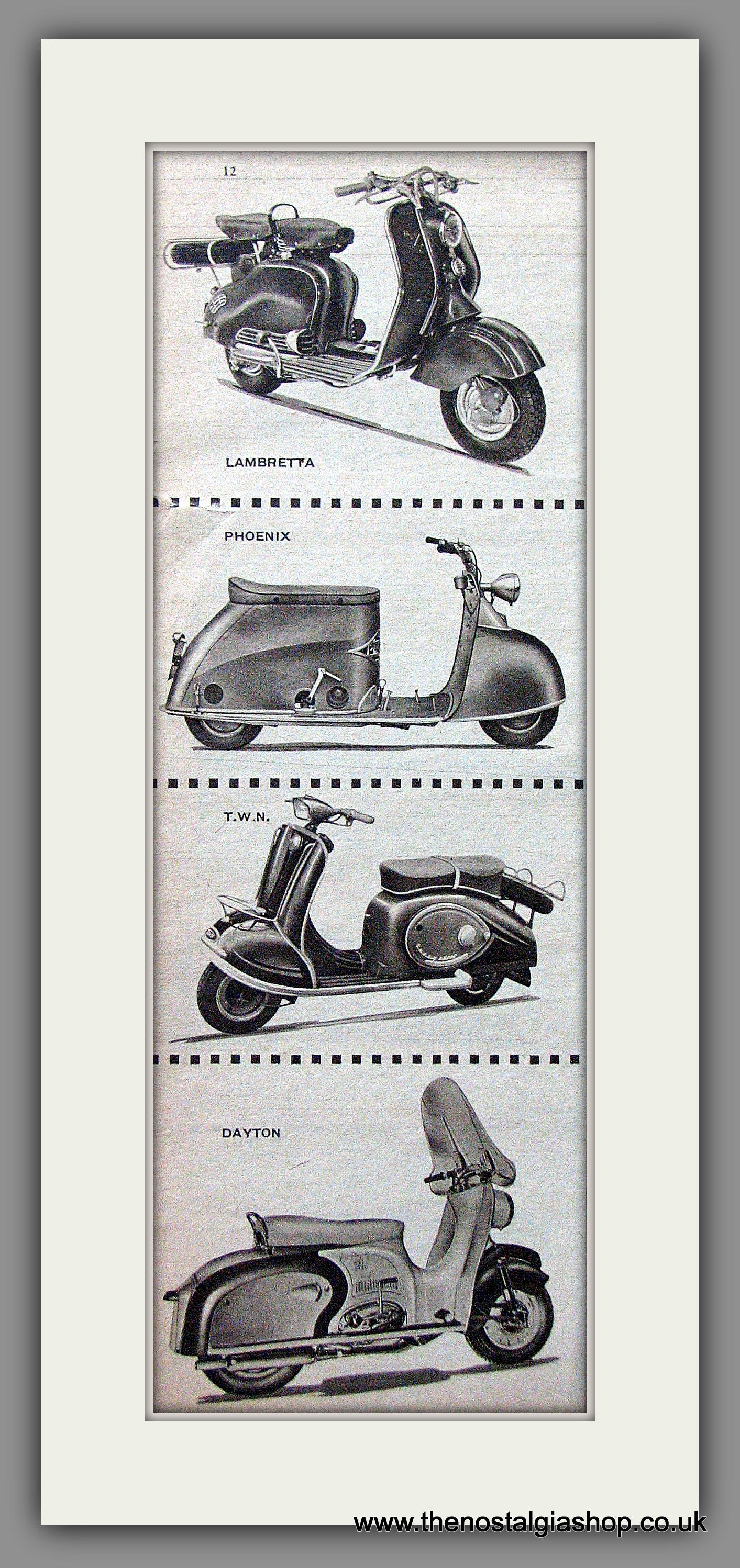 Scooter Illustrations '57 Original Advert 1957 (ref AD54255)