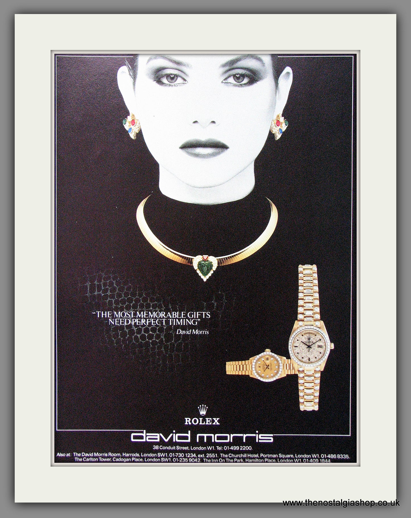 Rolex. David Morris. Original Advert 1982 (ref AD54352)