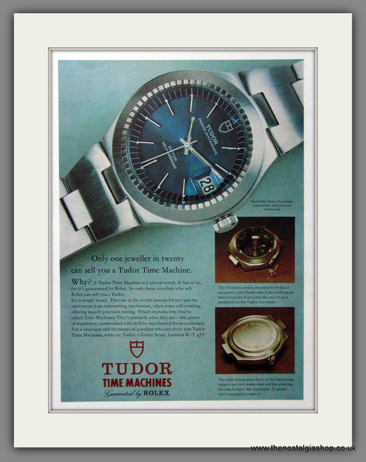 Tudor Watches. Tudor Prince Oysterdate. Original Advert 1974 (ref AD54366)