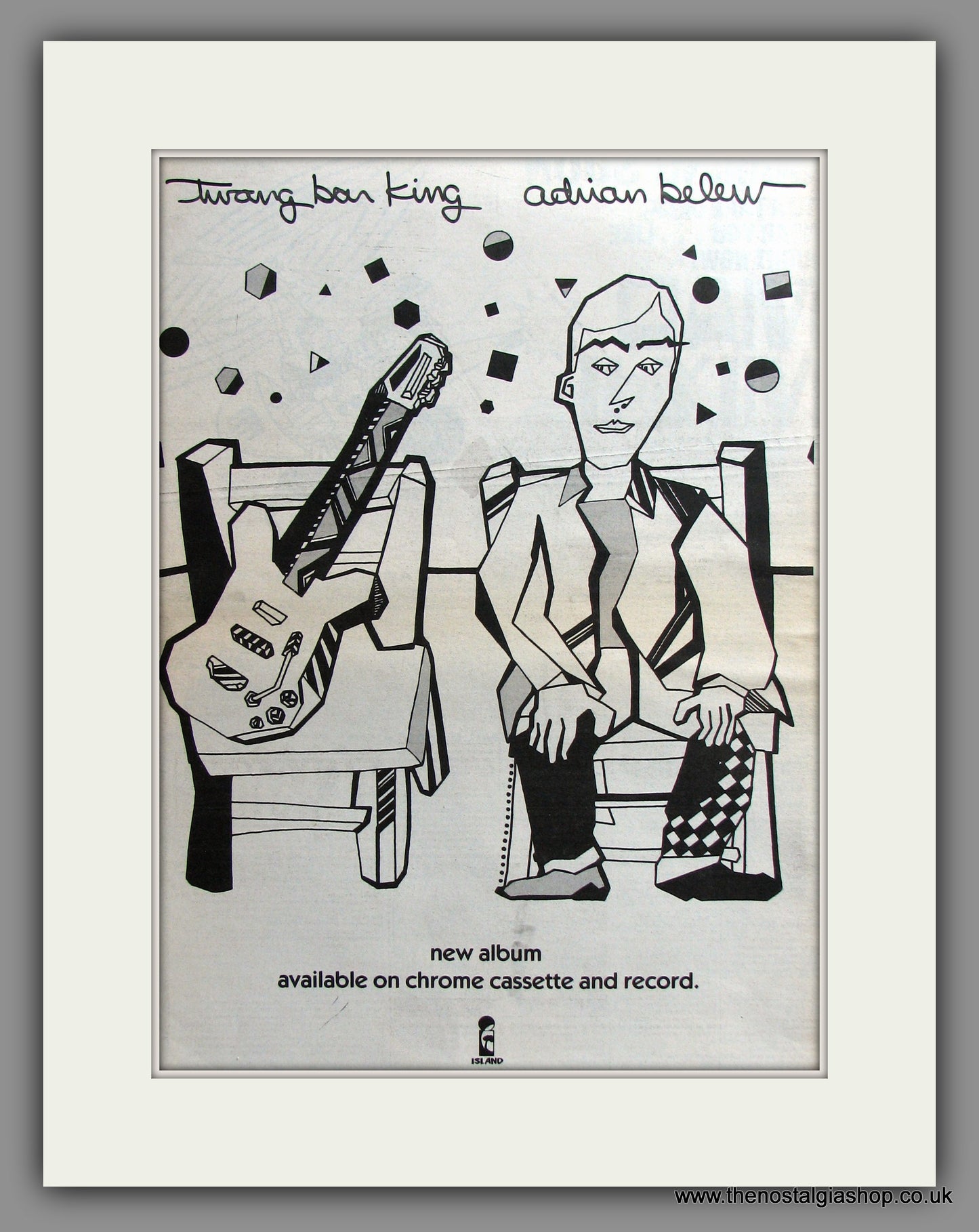 Adrian Belew. Twang Ban King. Original Advert 1983 (ref AD11479)
