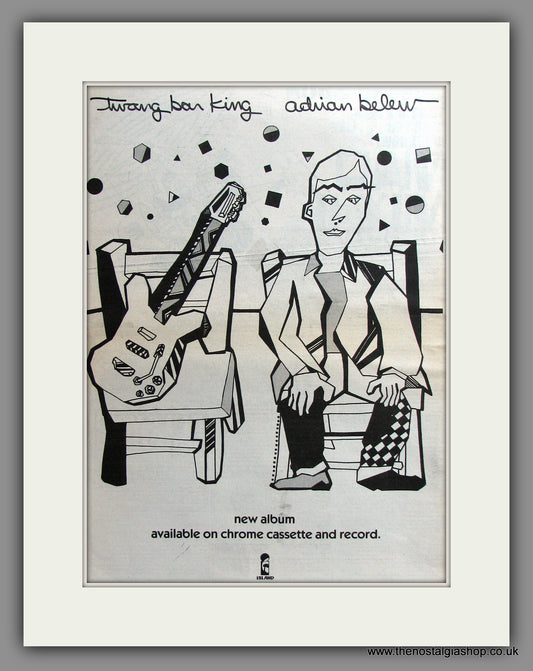 Adrian Belew. Twang Ban King. Original Advert 1983 (ref AD11479)