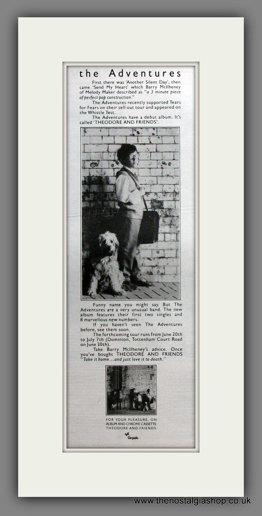 Adventures (The) Theodore And Friends. Original Advert 1985 (ref AD11500)