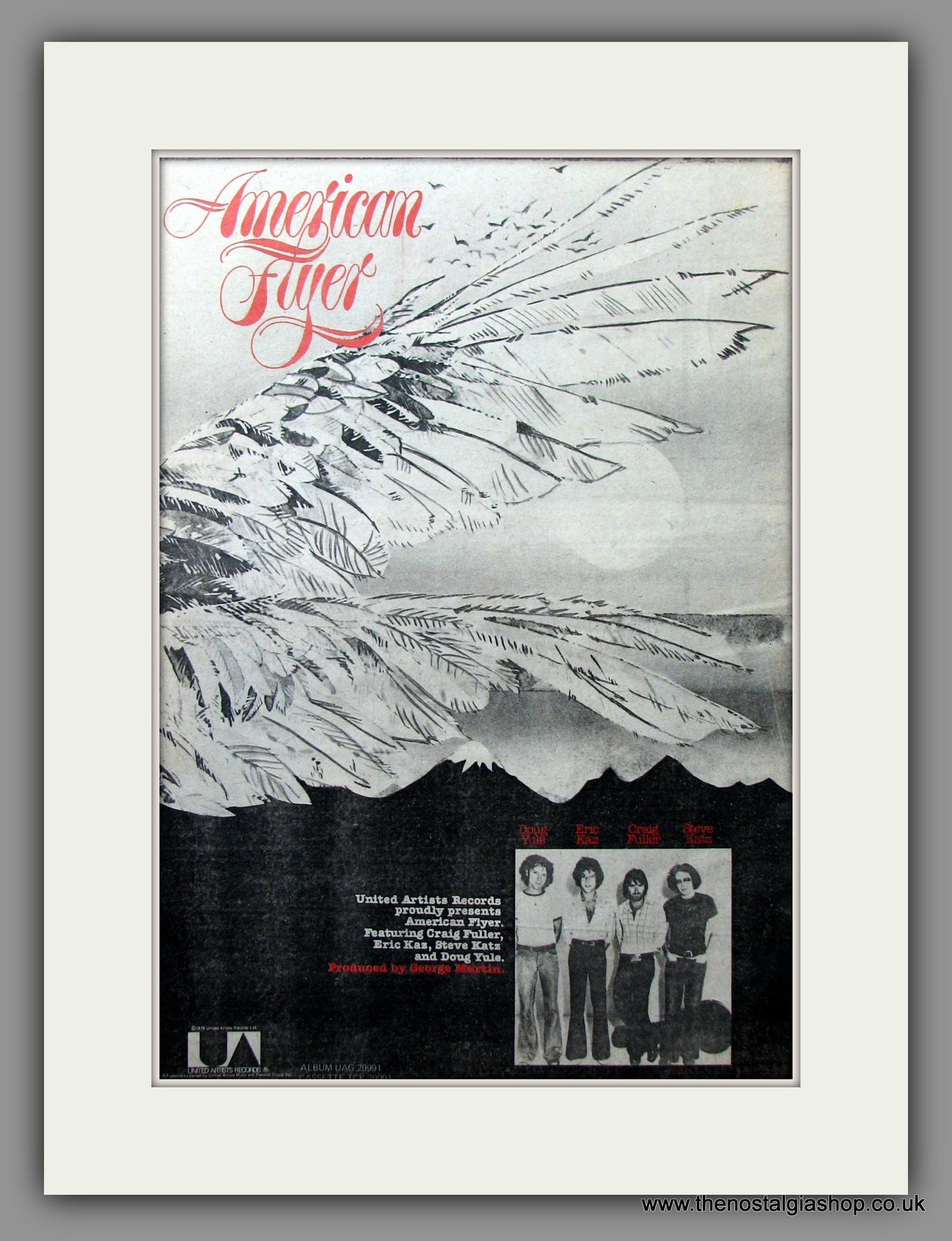 American Flyer. Debut. Original Advert 1976 (ref AD11512)