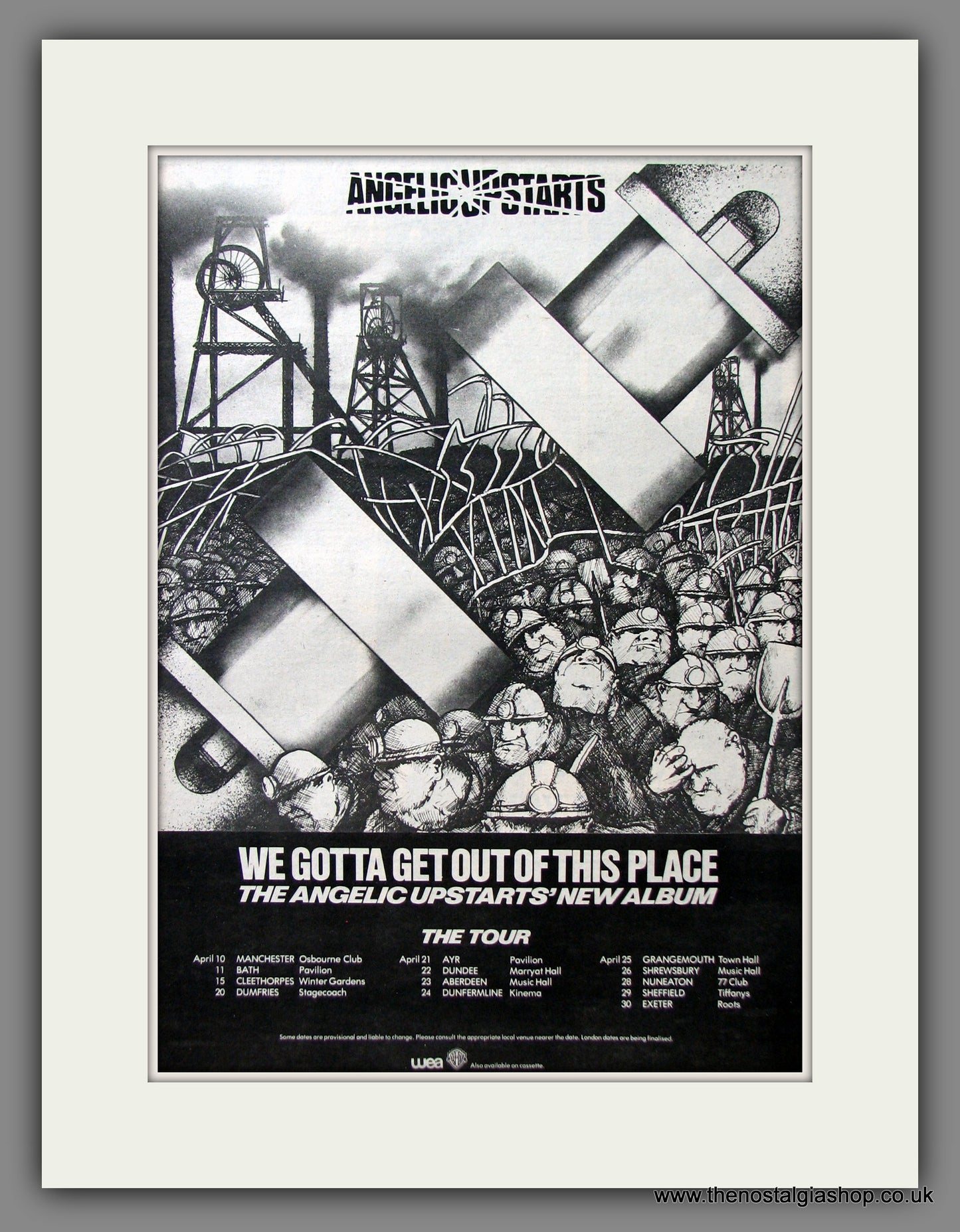 Angelic Upstarts. We Gotta Get Out Of This Place. Original Advert 1980 (ref AD11569)
