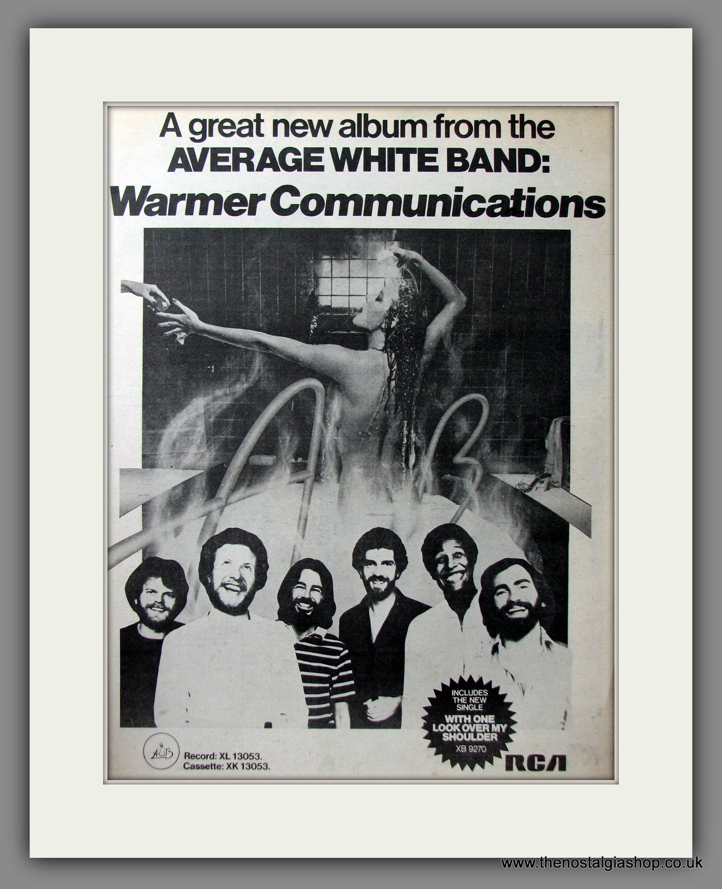 Average White Band, Warmer Communications. Original Advert 1978 (ref AD11610)