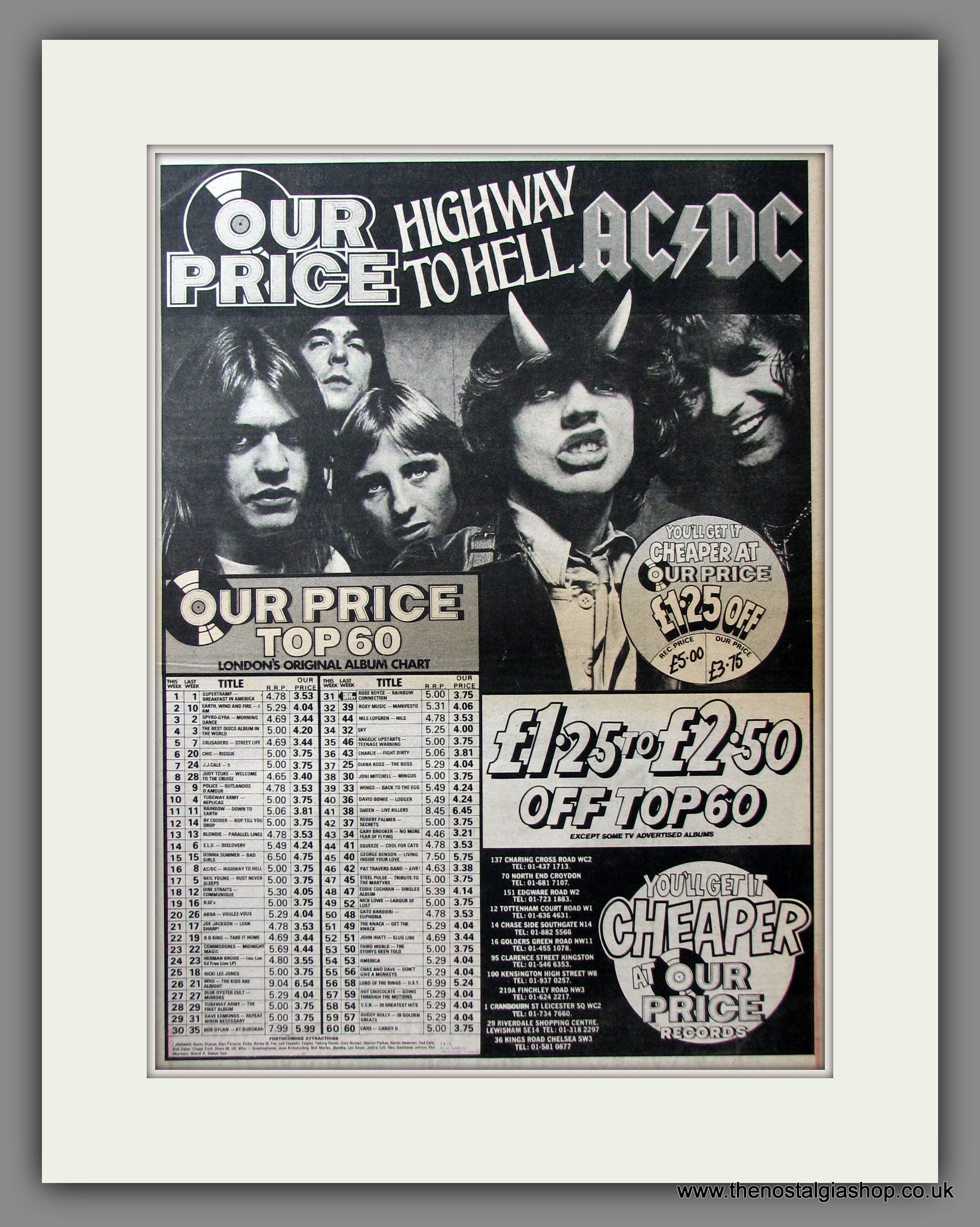 AC DC, Highway To Hell. Original Advert 1979 (ref AD11627) – The ...