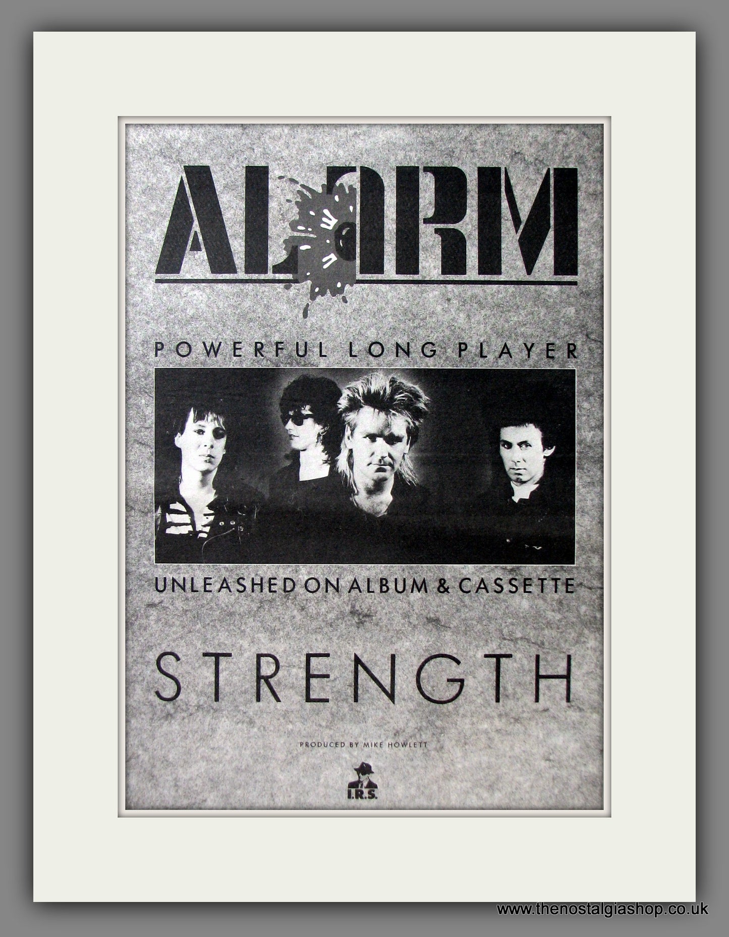 Alarm (The), Strength. Original Advert 1985 (ref AD11646)