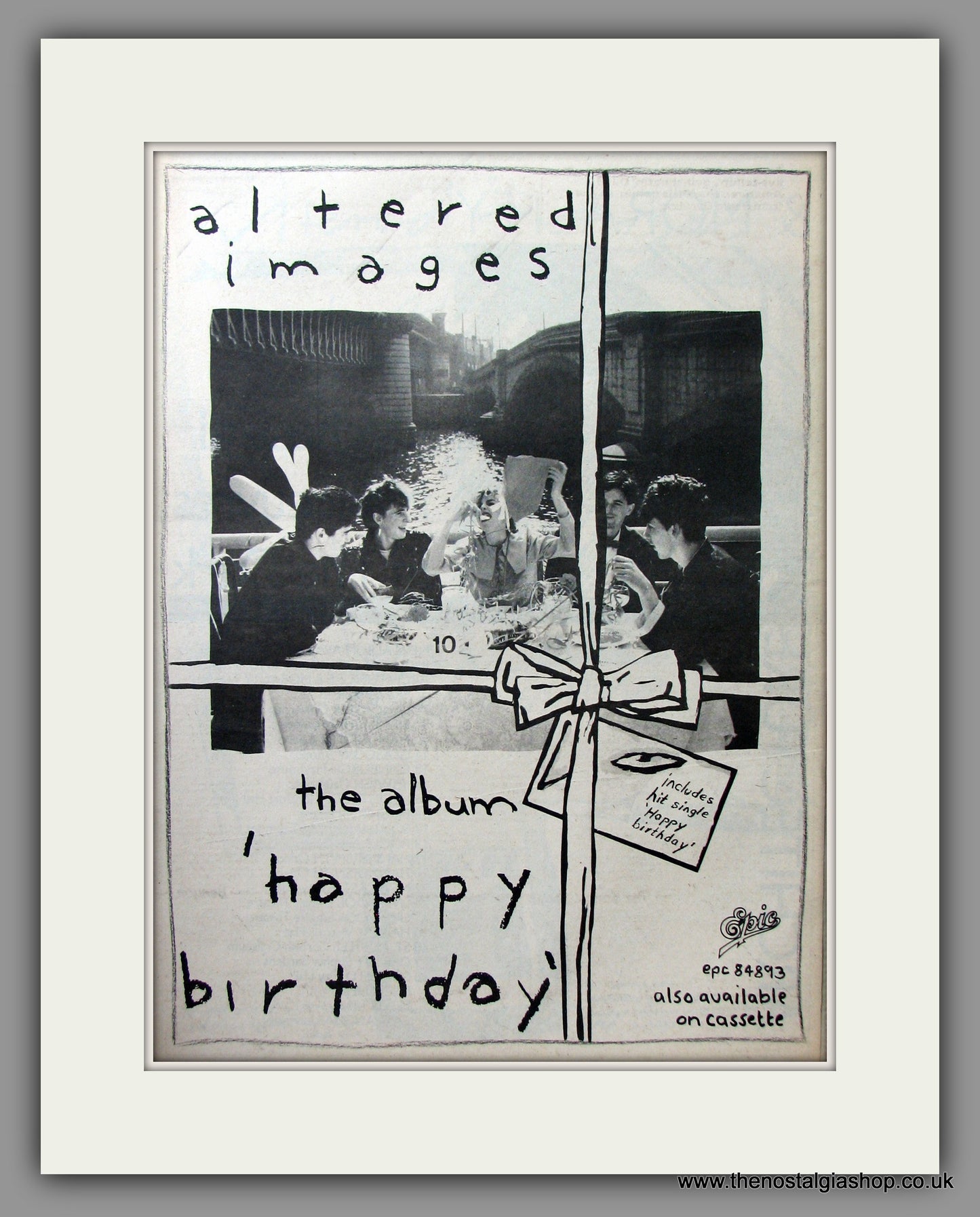Altered Images, Happy Birthday. Original Advert 1981 (ref AD11647)