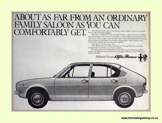 Alfa Romeo Alfasud. Original Advert 1976 (ref AD50128)