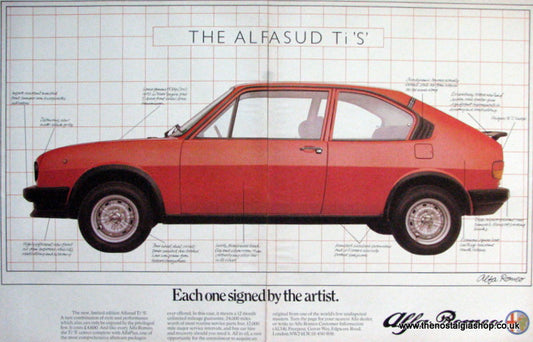 Alfa Romeo Alfasud Ti S. Original Advert 1980 (ref AD50132)