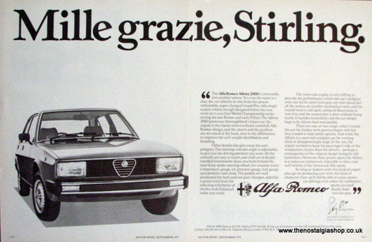 Alfa Romeo Alfetta 2000. Original Advert 1980 (ref AD50130)