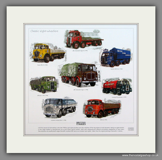 British Lorries  Mounted print