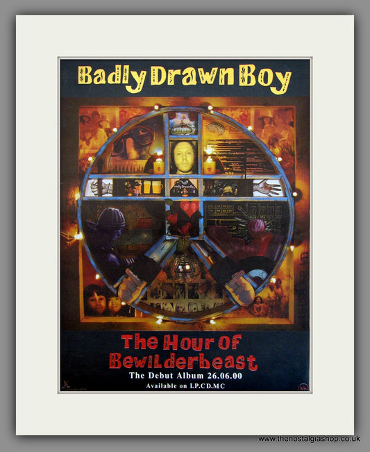 Badly Drawn Boy. The Hour of Bewilderbeast. Original Advert 2000 (ref AD11655)