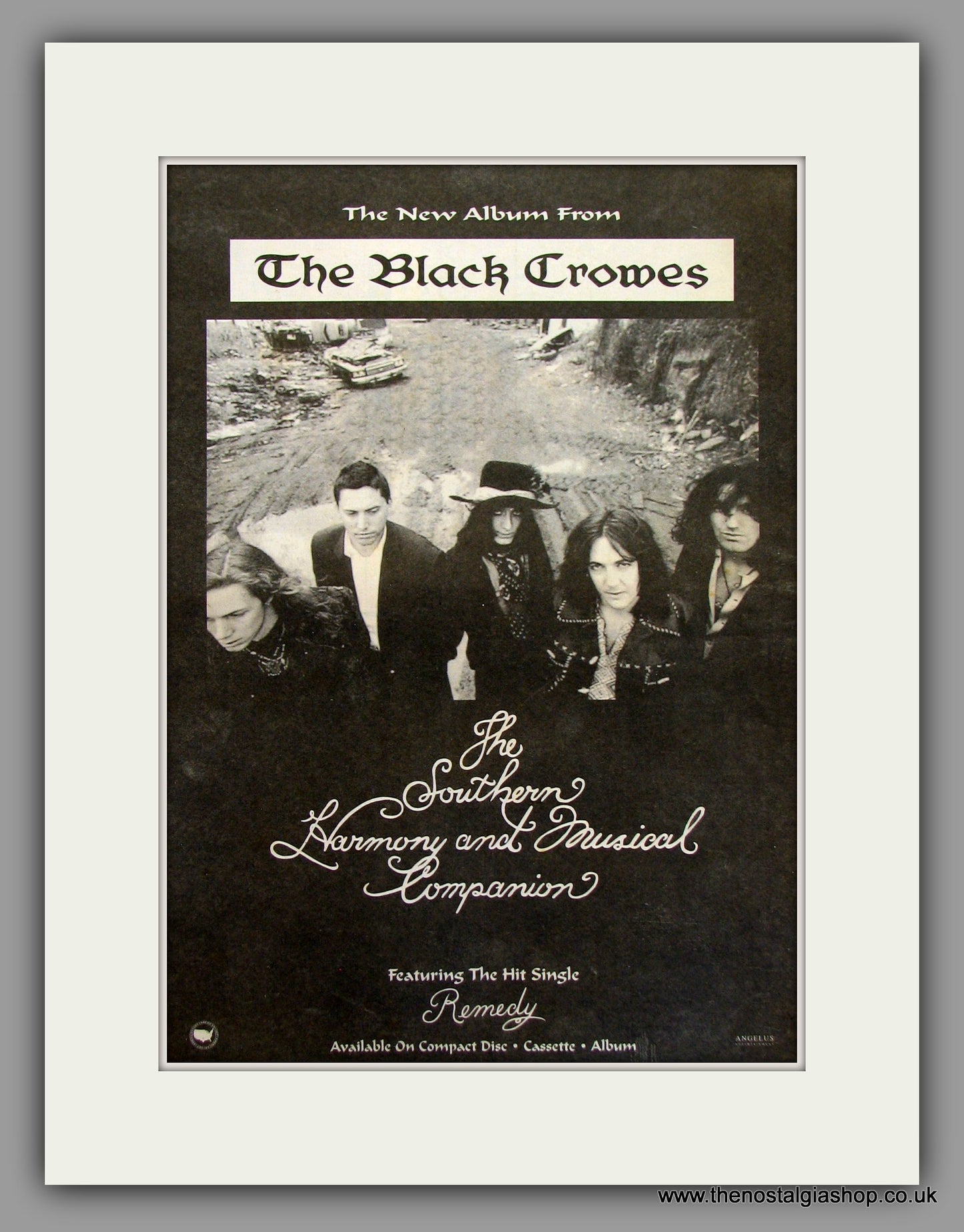 Black Crowes (The) Southern Harmony.... Original Advert 1992 (ref AD11662)