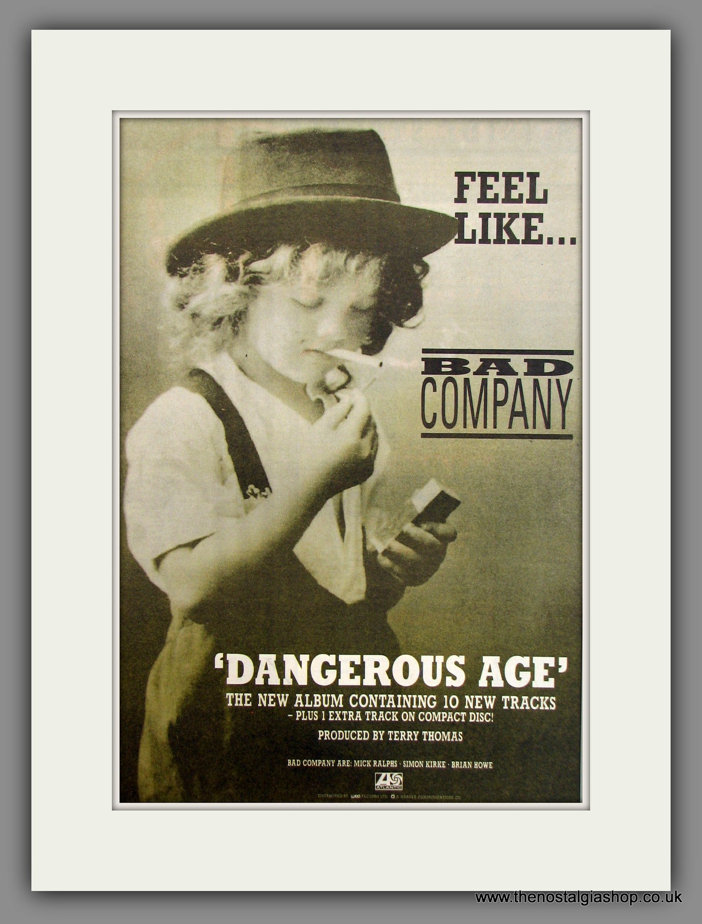 Bad Company. Dangerous Age. Original Advert 1988 (ref AD56125)