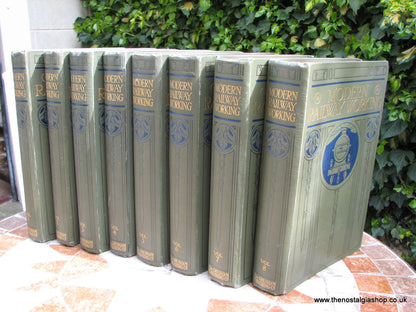 Modern Railway Working. Full Set Of 8 Hardback Books. 1912-14. Ultra Rare.