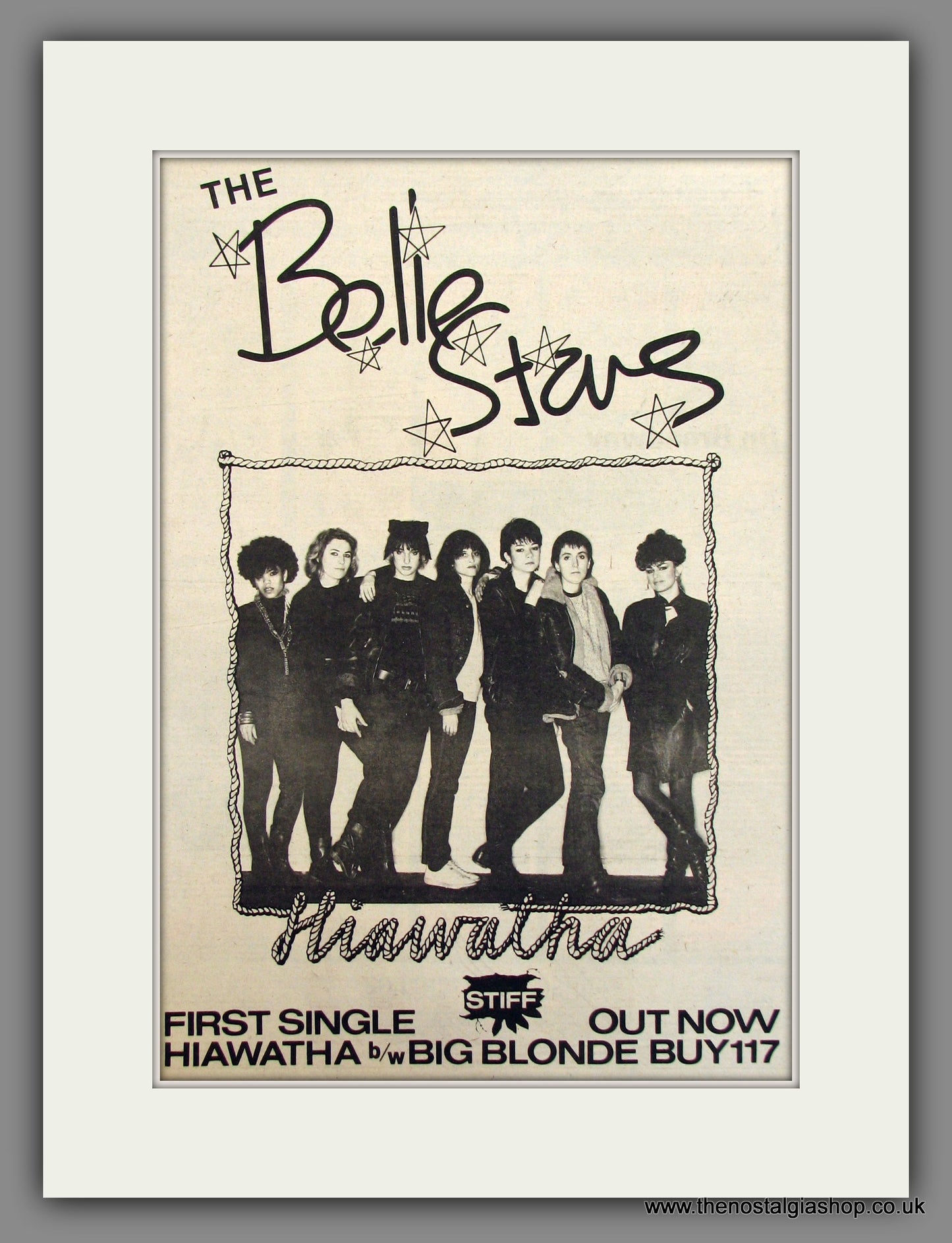 Bell Stars (The). Hiawatha. Original Advert 1981 (ref AD11670)