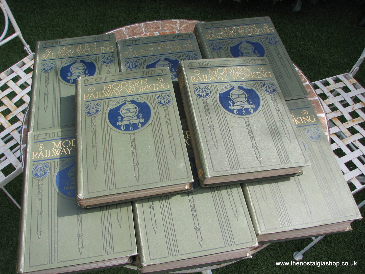 Modern Railway Working. Full Set Of 8 Hardback Books. 1912-14. Ultra Rare.