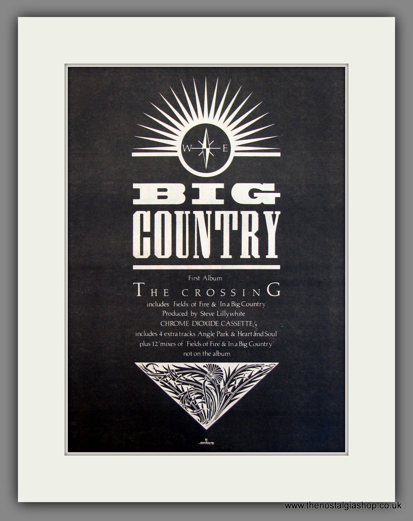 Big Country, The Crossing. Original Advert 1983 (ref AD11675)