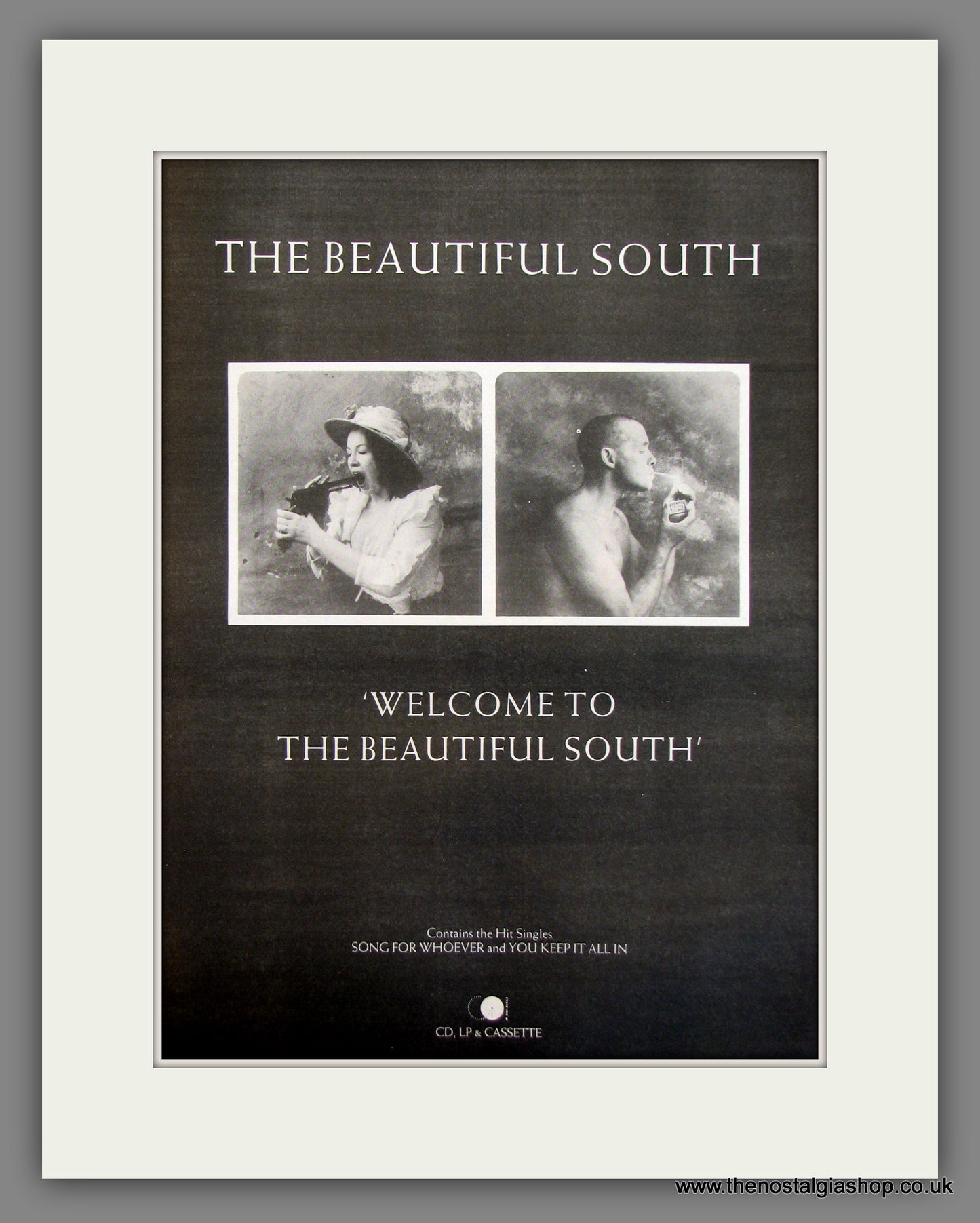 The Beautiful South, Welcome To The Beautiful South. Original Advert 1989 (ref AD11678)