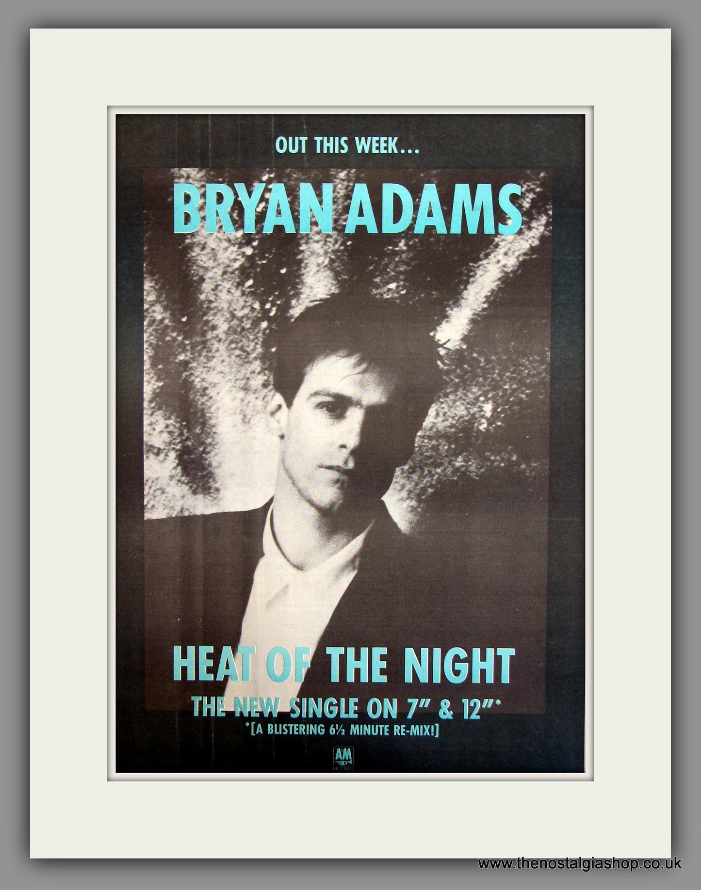 Bryan Adams, Heat Of The Night. Original Advert 1987 (ref AD11684)