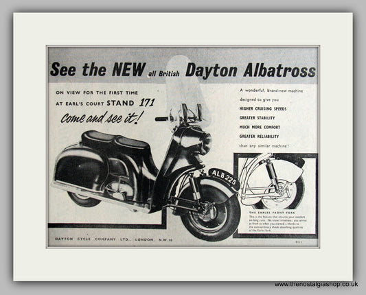 Dayton Albatross  Scooter 1954 Original Advert (ref AD6824)