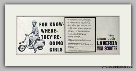 Laverda Mini-Scooter 1961 Original Advert (ref AD6827)