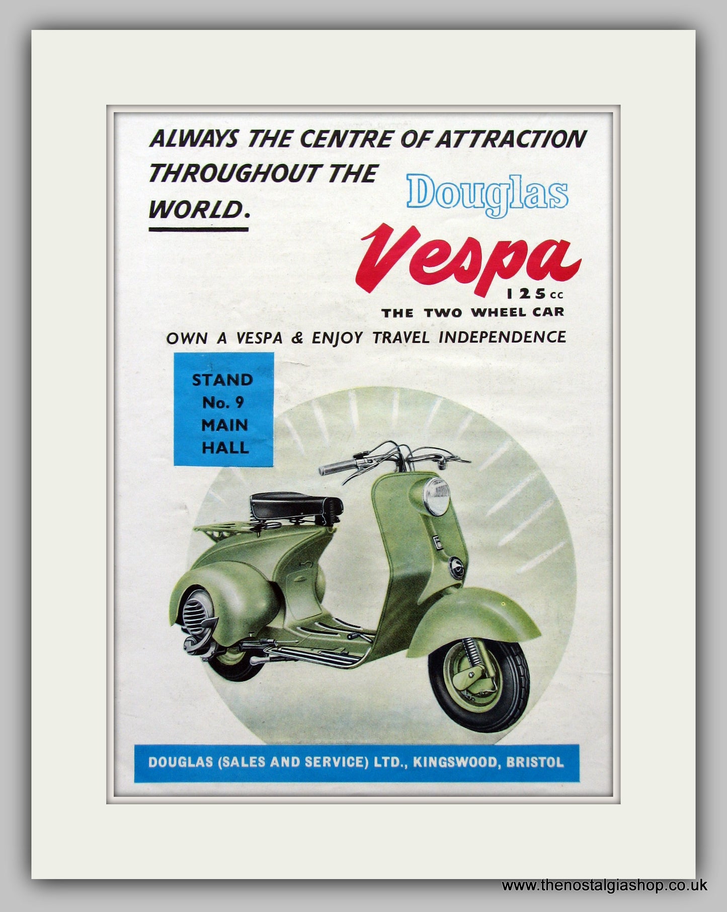 Vespa (Douglas) 125 c.c. 1951 Original Advert (ref AD6811)