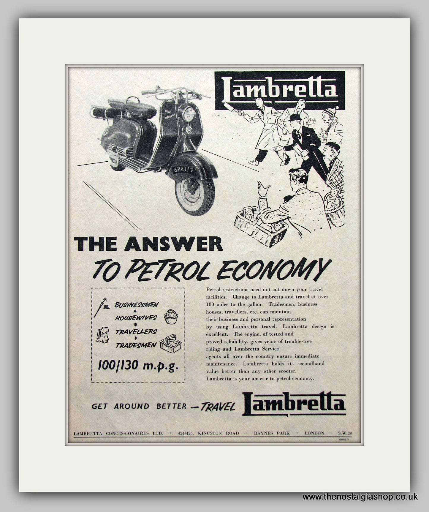 Lambretta Scooters  Vintage Advert 1963 (ref AD6792)