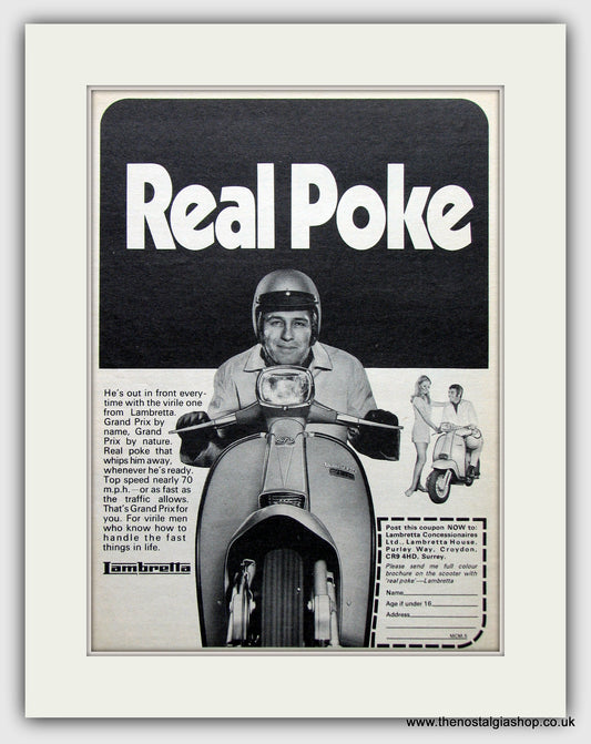 Lambretta Grand Prix Scooter Original Advert 1970 (ref AD6794)