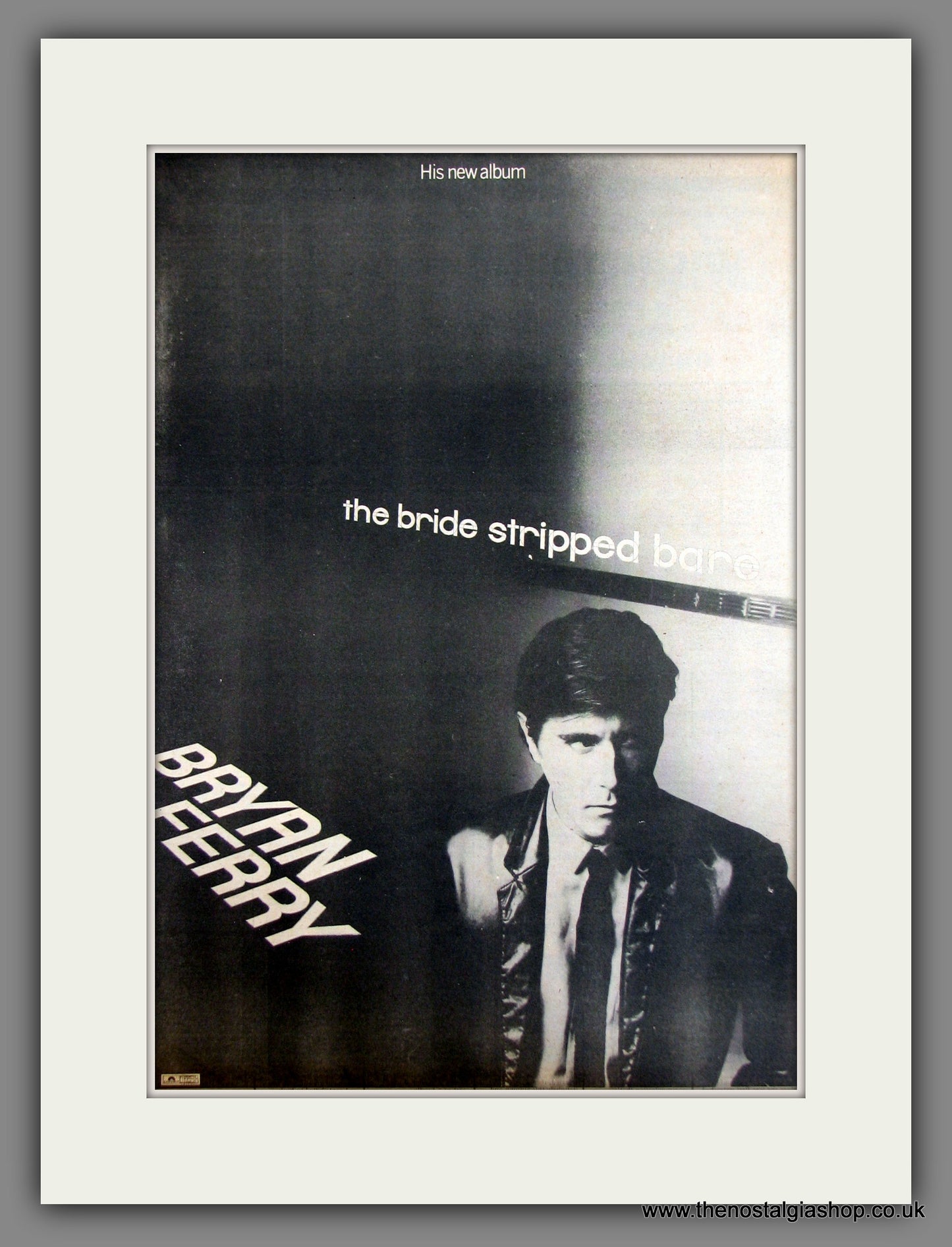 Bryan Ferry, The Bride Stripped Bare. Original Advert 1978 (ref AD11709)