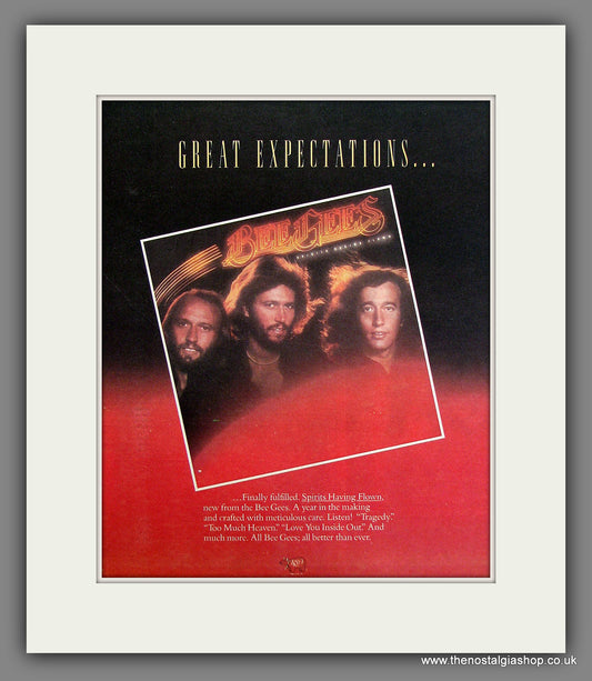 Bee Gees, Spirits Having Flown. Original Advert 1979 (ref AD11722)